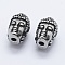316 Surgical Stainless Steel Beads, Buddha, Antique Silver, 13.5x8x9mm, Hole: 2mm