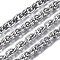 Tarnish Resistant 304 Stainless Steel Rope Chains, with Spool, Unwelded, Oval, Stainless Steel Color, 8.5x6x1mm, about 32.8 Feet(10m)/roll