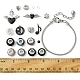 Наборы для изготовления браслетов в европейском стиле из сплава и латуни своими руками DIY-FS0007-23-5