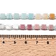 Нити бусин из натурального окрашенного белого нефрита G-H333-03D-6