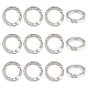12 шт. кольцо пружинного затвора из сплава со стразами FIND-UN0003-37P-1