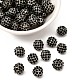 Бусины из сплава и страза RB-A034-10mm-A02B-1