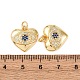 Латунные микро проложить кубического циркония подвески KK-K408-15B-G-3