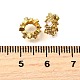 Колонка латунные микро проложить кубического циркония европейских бусы KK-L230-05G-2