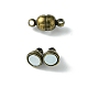10шт круглые латунные магнитные застежки с петлями KK-FS0001-34AB-3