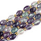 Природных красочные флюорита бисер нитей G-N342-35-8x6-11-2