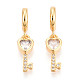 Латунь микропейв кубический цирконий европейские подвески с подвесками KK-N271-19G-1
