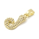 Латунные микро проложить кубического циркония подвески ZIRC-C012-01G-10-2