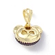 Латунные микро проложить кубического циркония подвески KK-P224-09EB-02-2