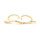 Латунные двойные кольца RJEW-P098-03G-2