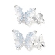 Звенья-бабочки из натурального кристалла кварца KK-B102-15S-1