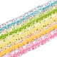 Нити стеклянных эмалевых бусин GLAA-T028-05-1