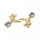 Латунные микро проложить кубического циркония подвески KK-A180-36G-3