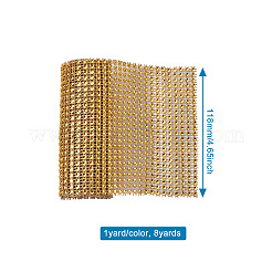 Пластиковый 24 ряд горный хрусталь сетка рулон&nbsp;AJEW-TA0001-09