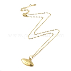 Ионное покрытие(ip) 304 нержавеющая сталь подвески ожерелья для женщин NJEW-B080-13G