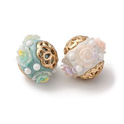 Круглые бусины из смолы ручной работы из Индонезии IPDL-P005-01KCG-M