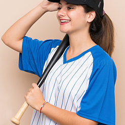 4 комплект браслетов из 4-х цветных плетеных бусин в бейсбольном стиле BJEW-AN0001-40