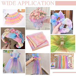 Сетчатая ткань из полиэстера&nbsp;DIY-WH0698-012B