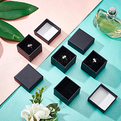 Красно-бумажные картонные шкатулки для драгоценностей&nbsp;LS-CBOX-BC0001-13A