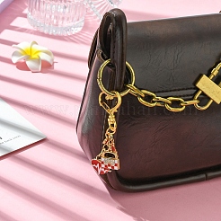 Сердце помада сумка сплав эмаль подвеска украшения&nbsp;HJEW-FS00030