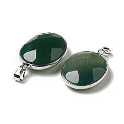 Подвески окрашенные натуральным агатом G-M415-02P