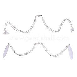 2 шт. железные цветочные цепочки для лица&nbsp;HJEW-CA00051