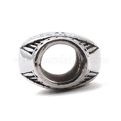 304 нержавеющая сталь ручная полировка европейские бусины STAS-G276-21AS