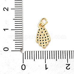 Латунные подвески-хамса с микропаве из кубических цирконий&nbsp;KK-H529-13G