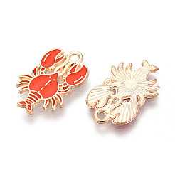 Подвески из сплава морских животных с эмалью&nbsp;X-ENAM-T022-34I