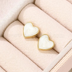 Серьги-гвоздики из нержавеющей стали 304 с эмалью&nbsp;LS-EJEW-G421-01G-01