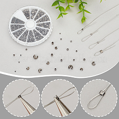 Зажимные бусины из латуни DIY-PH0004-06