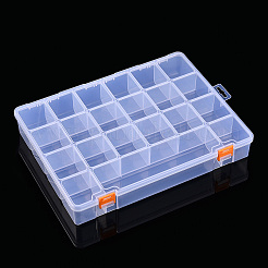 Прямоугольный полипропиленовый контейнер для хранения бусинок CON-N013-07