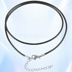 Изготовление 10 шт. круглых кожаных шнуров для ожерелий&nbsp;MAK-CL0001-01B