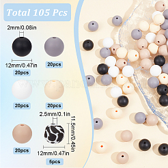 6 стиль пищевых экологически чистых силиконовых бусин&nbsp;SIL-SC0001-63