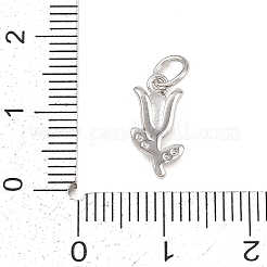 Латунные микропаве прозрачные кубические циркониевые подвески&nbsp;KK-G544-06P-01