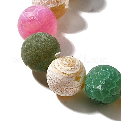 Нити бусин из натурального выветренного агата (окрашенного и нагретого) G-H091-A01-02