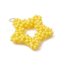 Подвески-звезды из стеклянных бусин&nbsp;PALLOY-MZ01116