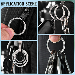 3 шт. разъемные кольца для ключей из титанового сплава&nbsp;FIND-BBC0003-95