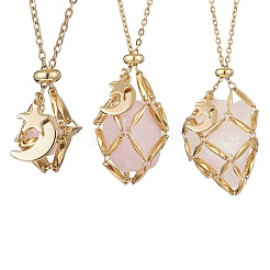 3 шт. 3 стиля 304 нержавеющая сталь макраме мешочек пустой держатель для камней изготовление ожерелья&nbsp;NJEW-JN05252