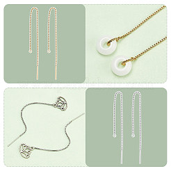 24 шт. 12 шт. фурнитура для сережек-гвоздиков из нержавеющей стали 304&nbsp;STAS-PH0005-23