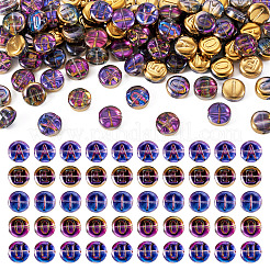 100 шт. 5 стиля гальванизированной стеклянной бусины GLAA-TA0002-95B