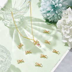 10шт латунь микро паве прозрачный кубический цирконий коннектор подвески&nbsp;KK-BC0013-61