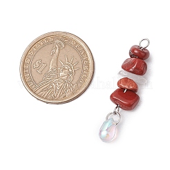 7 шт. подвески из натурального кварцевого кристалла PALLOY-JF03199