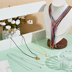 16 шт. 16-цветный нейлоновый витой шнур для изготовления ожерелья-слайдера&nbsp;NJEW-PH01640