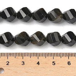 Естественный золотистый отлив обсидиан бисер пряди&nbsp;G-C267-B18