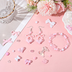 100шт 10 стиля непрозрачные и прозрачные акриловые бусины MACR-SC0002-24