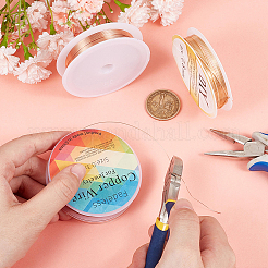 3 рулон 3 видов медной ювелирной проволоки CWIR-BBC0001-05