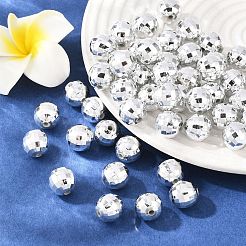 Граненый круглый покрытием акриловые бусины&nbsp;PACR-L001-12mm-S