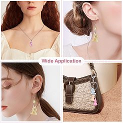 24шт 6 цвета светящиеся прозрачные подвески из смолы RESI-SZ0002-07