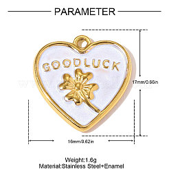 Подвески из нержавеющей стали 304 с эмалью&nbsp;STAS-OY010-49G